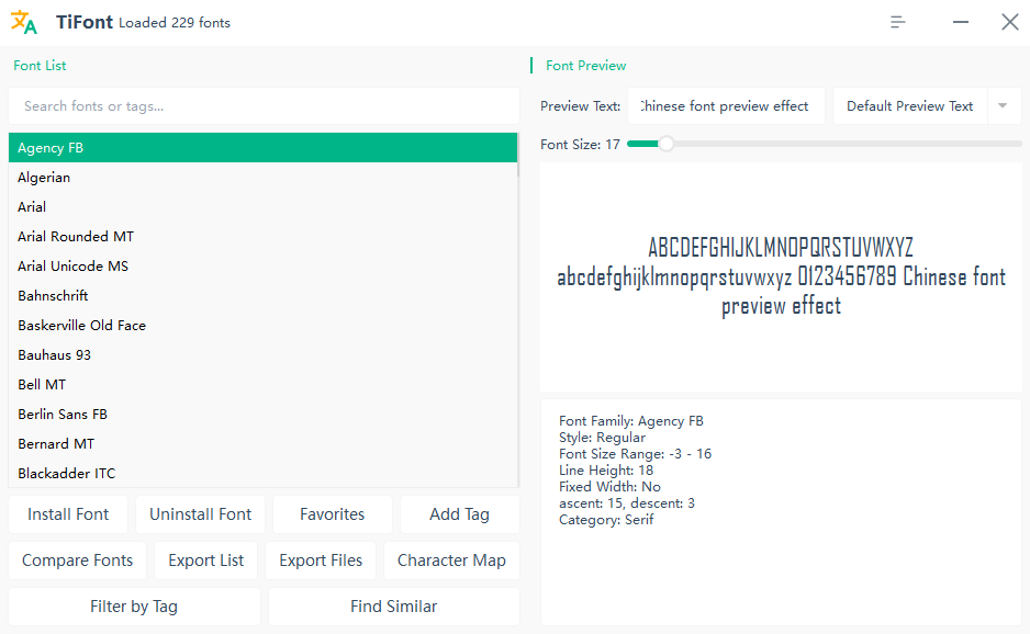 Screenshot 1 of TiFont
